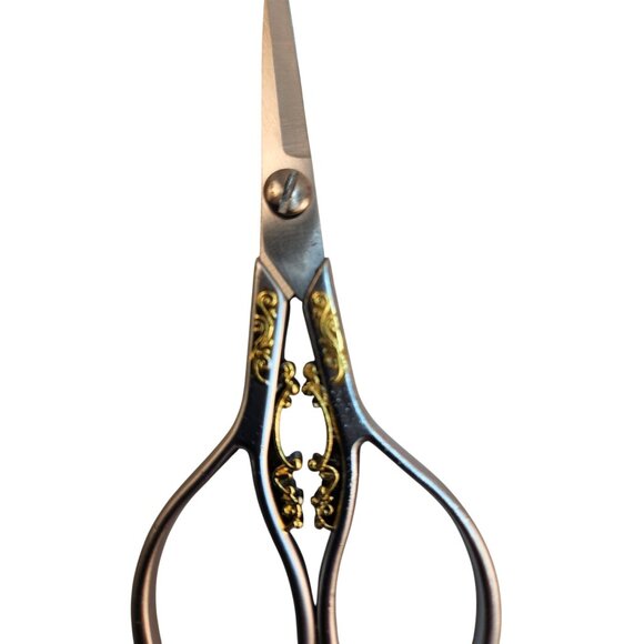 Embroidery & Sewing Scissors With Ornate Gold Detailing Stainless Steel Blade - Picture 3 of 7